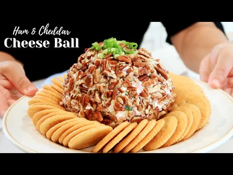 Ham and Cheddar Cheese Ball | Classic Cheese Ball Recipe