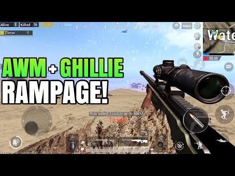 AWM + Ghillie Suit RAMPAGE! | FPP Solo VS Squad | PUBG Mobile