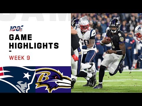 Patriots vs. Ravens Week 9 Highlights | NFL 2019