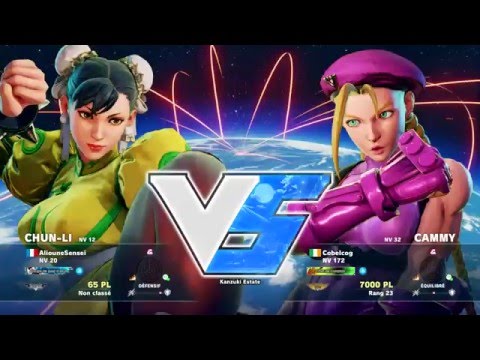 Alioune ( Chun-li ) VS Cobelcog ( Cammy ) HD 1080p - Street Fighter 5