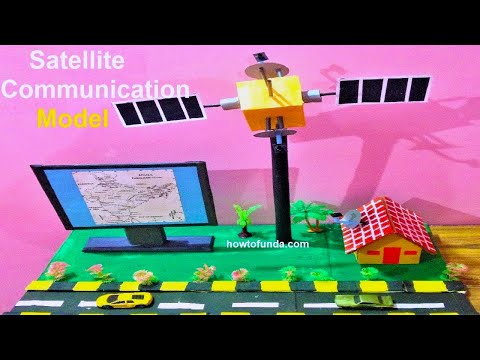 satellite communication working model for science exhibition in simple and easy diy howtofunda