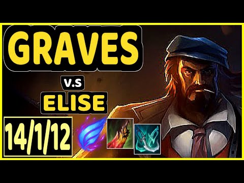 BLUERZOR (GRAVES) vs ELISE - 14/1/12 KDA JUNGLE CHALLENGER GAMEPLAY - EUW