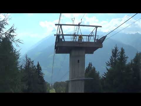 Discesa integrale funivia Hölzl "Hirzerbahn II" - Saltusio / Saltaus (BZ) / Seilbahn / ケーブルカー / 缆车