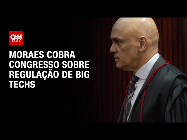 Moraes cobra Congresso sobre regulação de Big Techs | BRASIL MEIO-DIA
