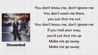 Avril Lavigne - Unwanted (Lyric Video)
