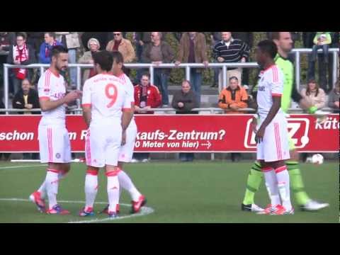 FC Bayern München vs. SpVgg Unterhaching: Gelungenes Comeback von David Alaba (11.10.2012) Full HD