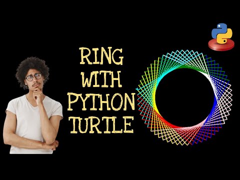 Python Turtle Graphics For Beginner Ring Tutorial Turtle Python Drawing Learn Coding Hindi