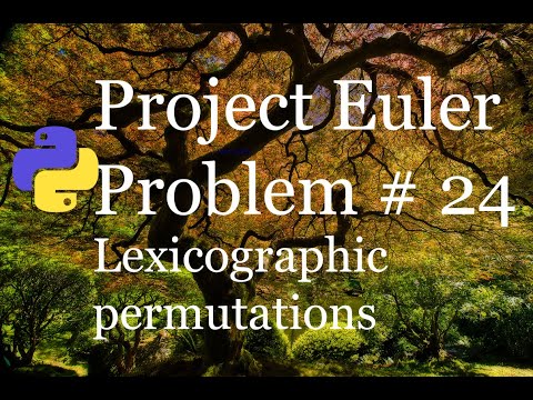 Project Euler Problem # 24- Lexicographic Permutations