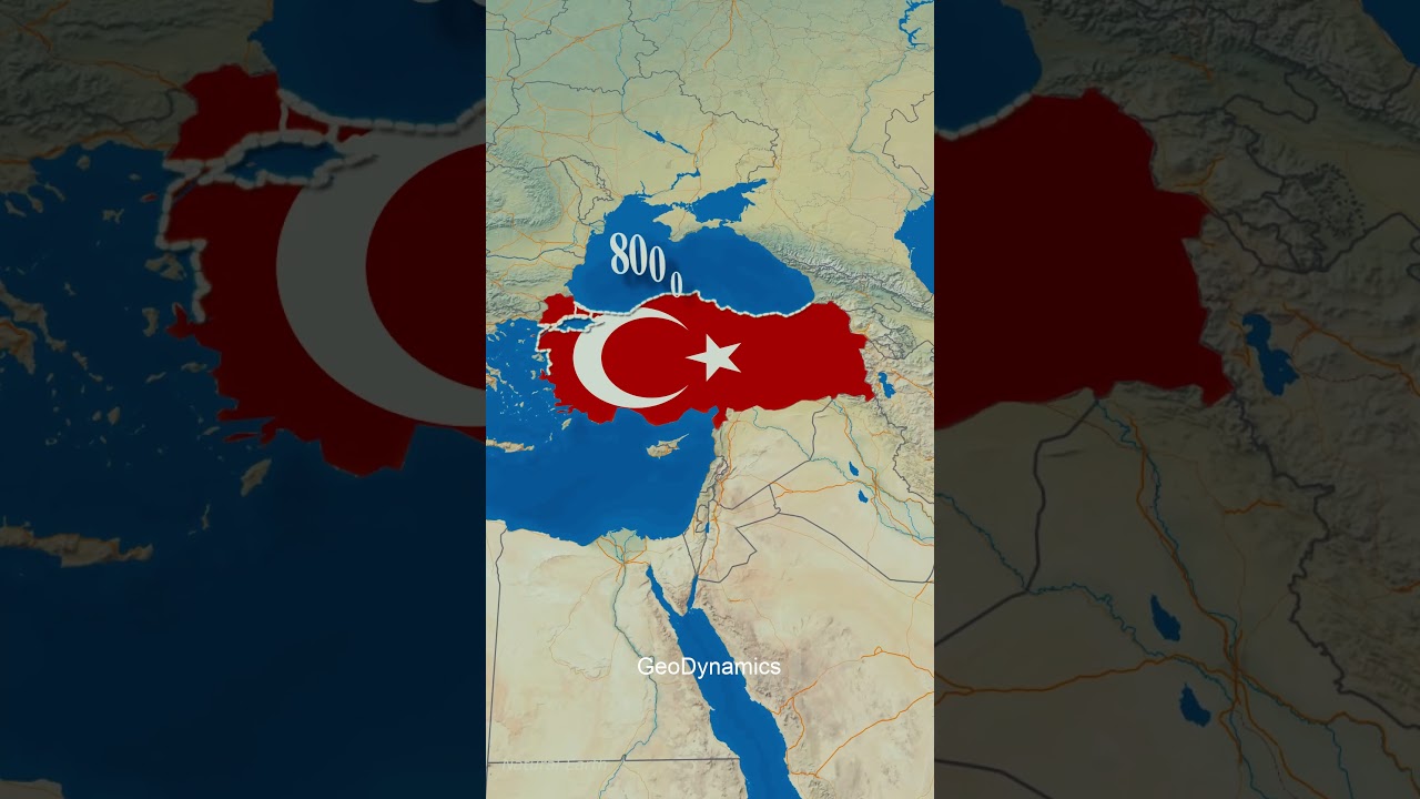 Turkey's Geography 😲 #turkey #usa #map #worldmap #geography #canada #australia