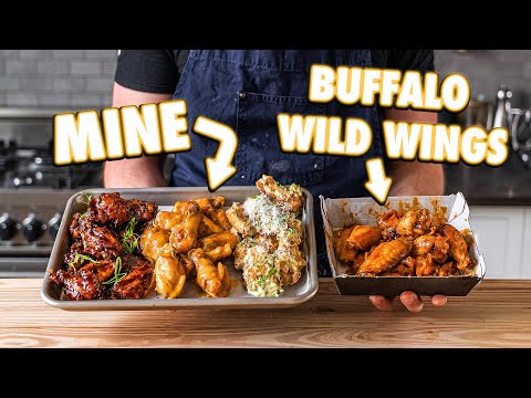 Making Buffalo Wild Wings And Sauces At Home | But Better