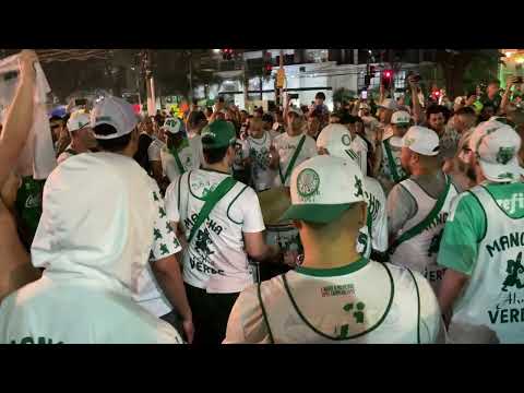 BATERIA MANCHA VERDE SAINDO DO ALLIANZ PARQUE