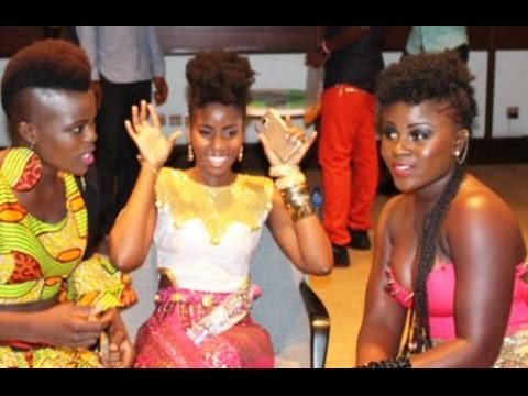 Kaakie "disgraces" Mzvee at 2014 Legends and Legacy Ball with Kojo Antwi