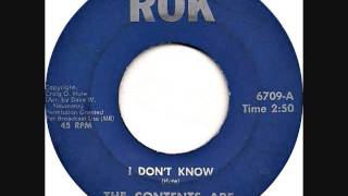 The Contents Are - I don't know