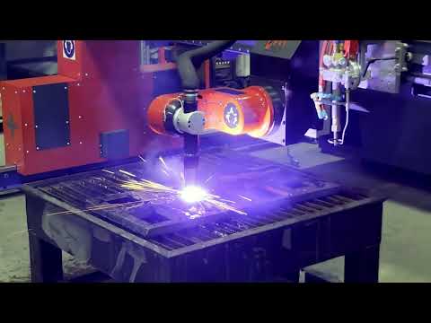 Демонстрация станка плазменной резки металла Гиперплазма EXTRA 3D + Hypertherm XPR300