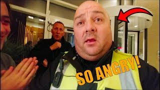 SECURITY &amp; POLICE ESCAPE *FAN SAVED US IN HIS CAR*