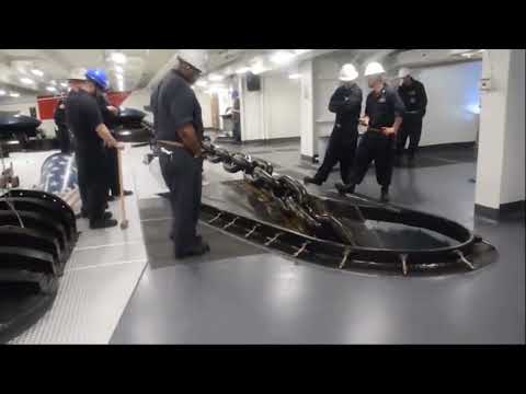 Forecastle Anchor Room - Aircraft Carrier Anchor Drop