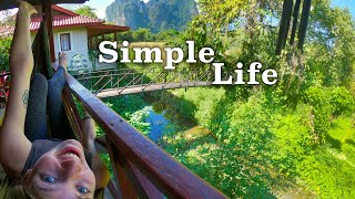 Chilled Bungalow Life in Laos | The Quiet Side of Vang Vieng