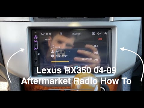 04-09 Lexus RX330 RX350 Aftermarket Radio Installation Double Din LCD