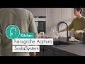 Купить Кухонный смеситель Hansgrohe Aqittura M91 76801800 с выдвижным изливом, 1 струя, покрытие из нержавеющей стали в Киеве vannaja.kiev.ua