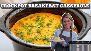 Crockpot Breakfast Casserole - Cooks While You Sleep!