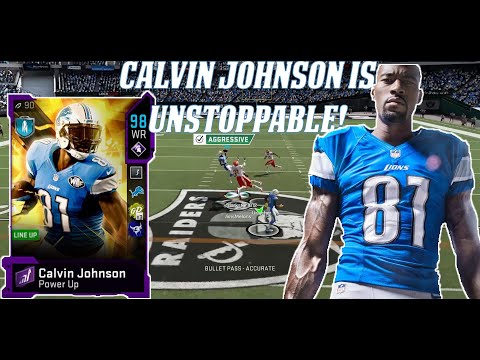 98 OVR ULTIMATE LEGEND CALVIN JOHNSON IS UNSTOPPABLE! Madden 20 Gameplay