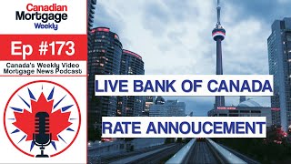 Live Bank of Canada Interest Rate Announcement