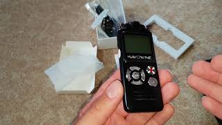 Voice Rekorder mit 3 Mikrofonen? Digitales Diktiergerät KAYOWINE 16GB 1536Kbps