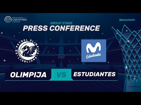 Petrol Olimpija v Movistar Estudiantes - Press Conference - Basketball Champions League