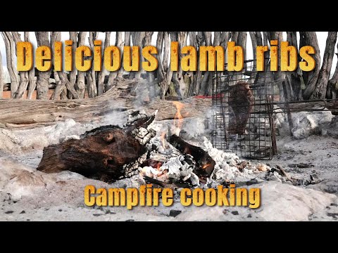Campfire cooking - Ultimate lamb ribs