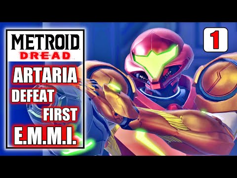 Metroid Dread - Gameplay Walkthrough Part 1 - Artaria - Defeat First E.M.M.I.