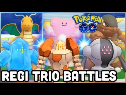 REGIROCK REGICE & REGISTEEL VS LEVEL 6 GYMS IN POKEMON GO | ACTUALLY GOOD