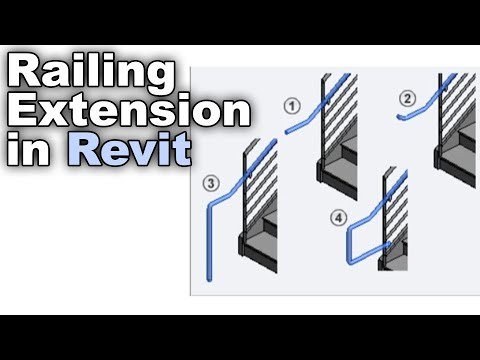 Railing Extensions in Revit Tutorial