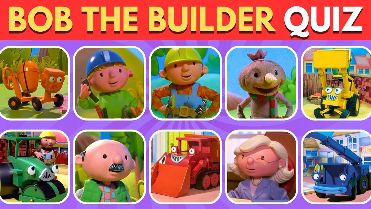 Guess Bob the Builder Character in 3 Seconds! | Cartoon Quiz Challenge