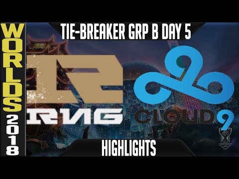 RNG vs C9 Tie-Breaker Highlights | Worlds 2018 Group B Day 5 | Royal Never Give Up vs Cloud9