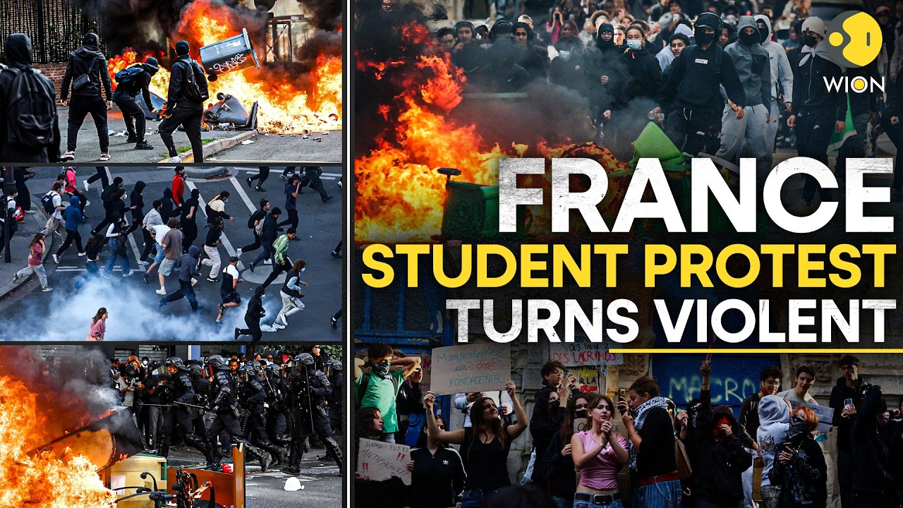France Protest LIVE: Student Rage On French Streets Over School Funding Cuts, Tear Gas Fired | WION