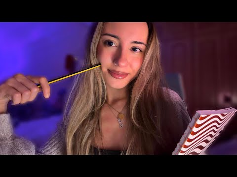 ASMR Girl Who Has A Crush On You Draws You!