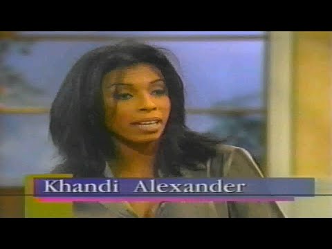 Khandi Alexander Interview (1997)  Live with Regis and Kathie Lee
