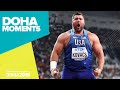 Joe Kovacs Wins Incredible Shot Put Gold World Athletics Championships 2019 Doha Moments