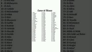 Download lagu Allah'ın 99 ismi - Esma-ül Hüsna mp3