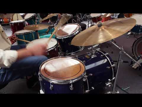 Mid 90's Yamaha Maple Custom Drum Set 20, 12, 14 Made in Japan