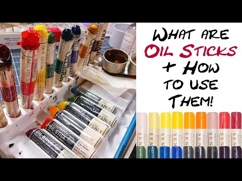油畫棒基礎知識技巧 (Oil Stick Basics Tips & Techniques)