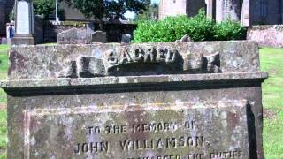 preview picture of video 'John Williamson Gravestone Kingskettle Fife Scotland'