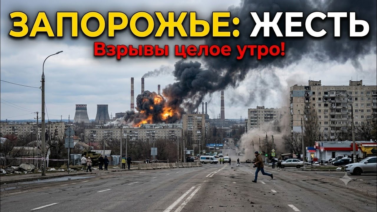 Запорожье ВЗРЫВЫ!! ЖЕСТЬ ПОЛНАЯ!!! АТАКА НА ГОРОД!!! 25.06.2026