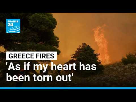 Greece's wildfires claim lives as firefighters struggle to contain flames