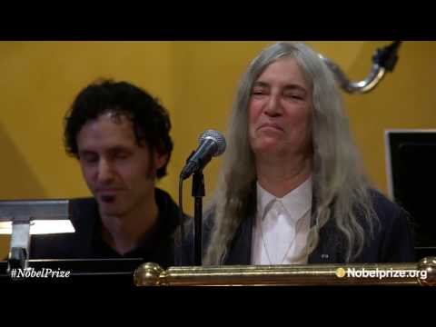 Patti Smith performs Bob Dylan's "A Hard Rain's A-Gonna Fall" - Nobel Prize Award Ceremony 2016