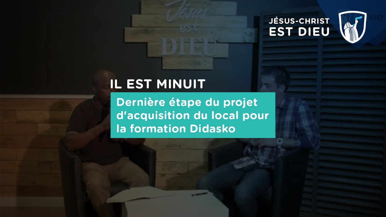 Thumbnail of video: Dernière étape du projet d'acquisition du local pour la formation Didasko