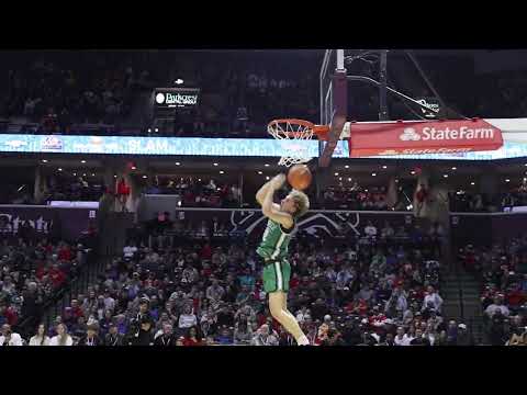 Thayer's Aidan Burns in Bass Pro Dunk Contest