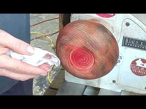 Texturing A Woodturning - Cypress Bowl For #TextureWeek