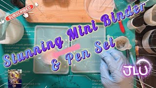 Resin Project - Mini Binder & Pen set! This Screams Spring!🪻🌌🌺🪷👩🏽🎨