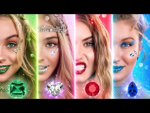 Rich vs Poor vs Giga Rich vs Ultra Rich Stone Girl! Ruby vs Emerald vs Sapphire vs Diamond